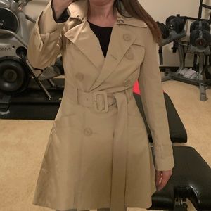 Bebe high-low trench coat